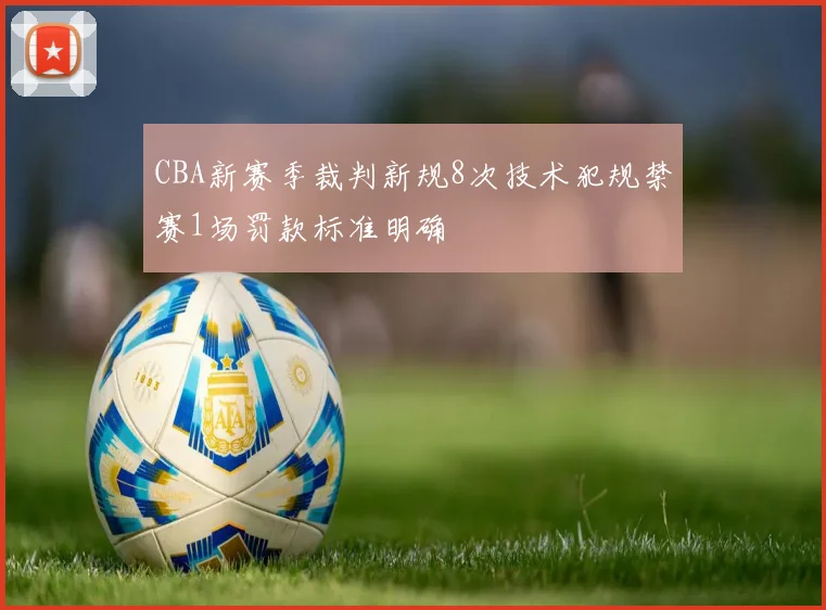 CBA新赛季裁判新规8次技术犯规禁赛1场罚款标准明确